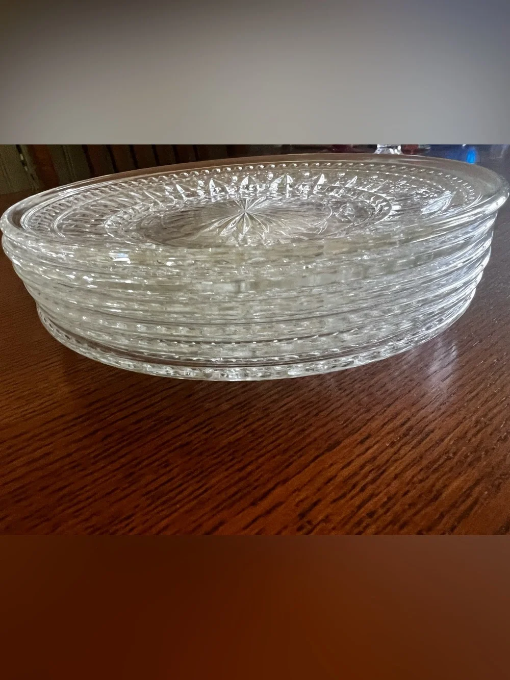 Vintage Indiana Glass Park Lane Lunch/ Salad Plates (set of 6) MCM